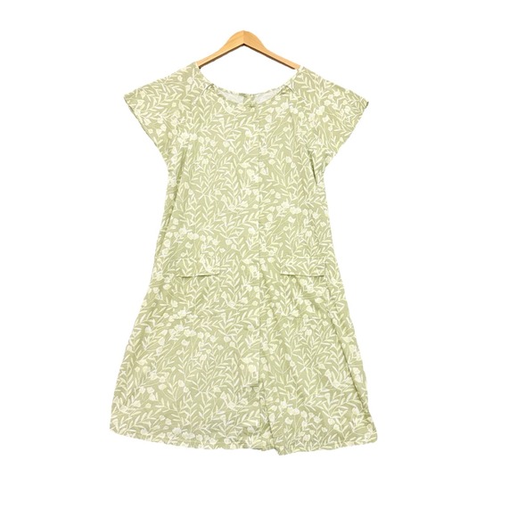 Kindred Bravely Universal Labor & Delivery Nursing Gown Mint Green Floral S/M/L - Picture 1 of 7
